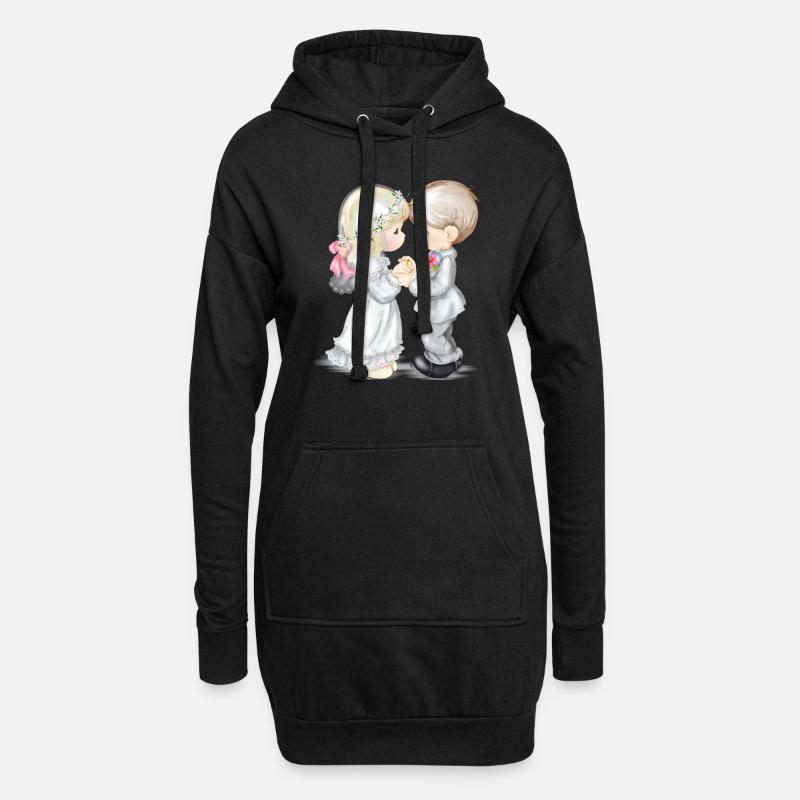 Ehe - Hoodie-Kleid - Schwarz