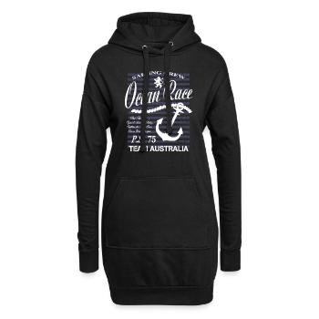 Ocean Sailing Race - Hoodie Dress - black - Front