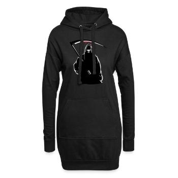 Der Tod kapuze sense - Hoodie-Kleid - Schwarz - Vorne