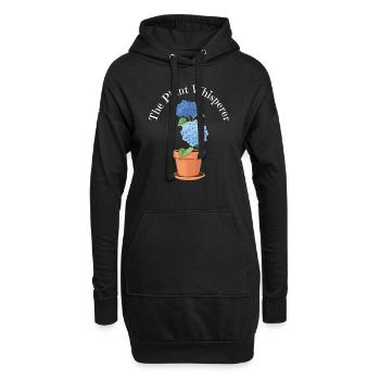 Gartenarbeit Der Pflanzenflüsterer - Hoodie-Kleid - Schwarz - Vorne