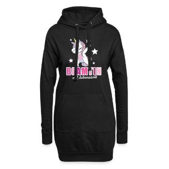 Beamtin Geschenk - Hoodie-Kleid - Schwarz - Vorne