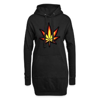 Cannabis Allemagne - Sweat-shirt à capuche long Femme - noir - Devant