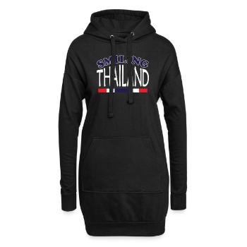 Thailand Smiling - Hoodie-Kleid - Schwarz - Vorne