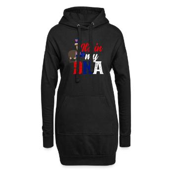 Neuseeland Kultur Kiwi Vogel Neuseeland Flagge - Hoodie-Kleid - Schwarz - Vorne