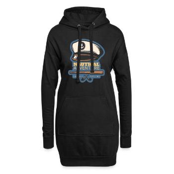 Wassersport - Hoodie-Kleid - Schwarz - Vorne