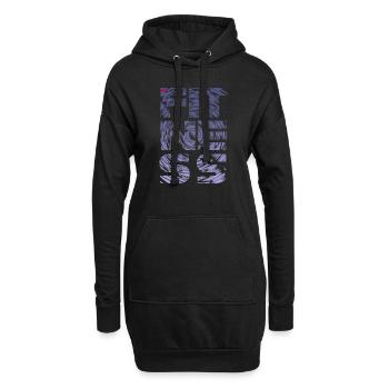 FITNESS storm II - Hoodie-Kleid - Schwarz - Vorne