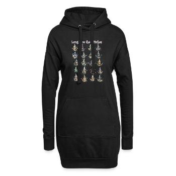 Lang leben die Hexen - Hoodie-Kleid - Schwarz - Vorne