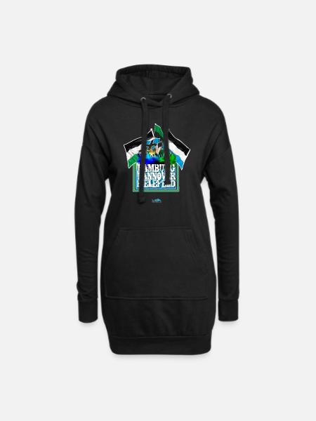 Hamburg - Hannover - Bielefeld - Hoodie-Kleid - Schwarz