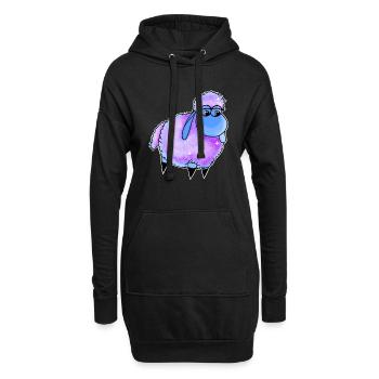 Wolly Sheepling Sprinkle - Hoodie-Kleid - Schwarz - Vorne