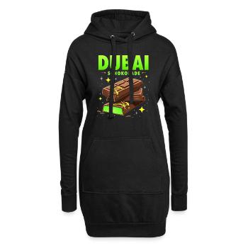 Chocolat de Dubaï - Drôle de dicton - Sweat-shirt à capuche long Femme - noir - Devant