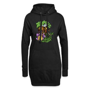 Zombee - Hoodie-Kleid - Schwarz - Vorne