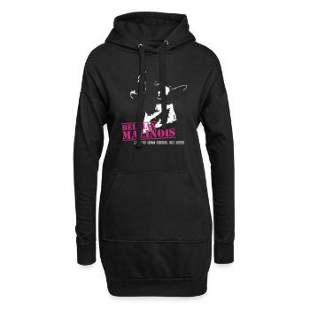 Malinois - Hoodie-Kleid - Schwarz - Vorne