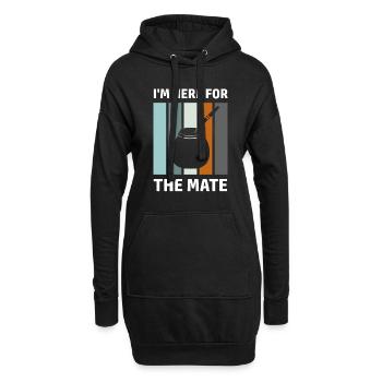 Mate Saying Amérique latine Sud-Américain Yerba - Sweat-shirt à capuche long Femme - noir - Devant