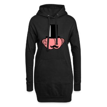 Sir Ass With Ears - Hoodie-Kleid - Schwarz - Vorne