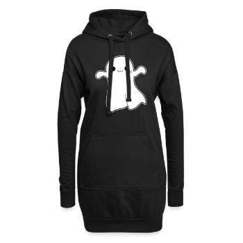 Fantôme - Sweat-shirt à capuche long Femme - noir - Devant