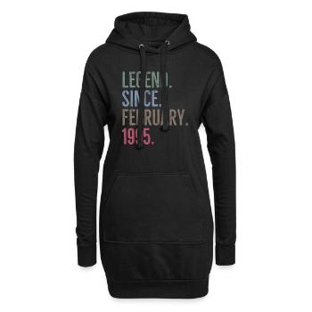 Légende depuis février 1995 - Sweat-shirt à capuche long Femme - noir - Devant