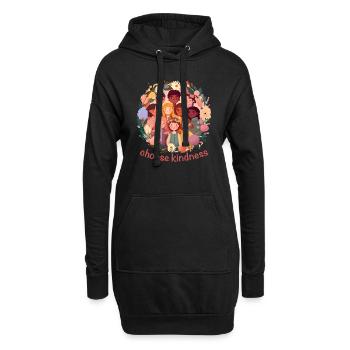 Choose Kindness - Hoodie Dress - black - Front