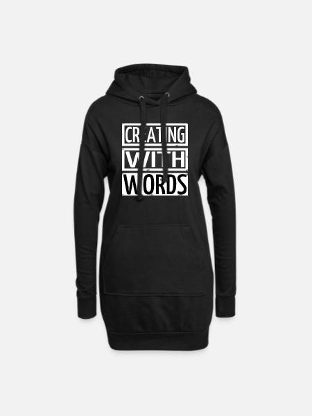 statement writing resources writing tips jokes - Hoodie-Kleid - Schwarz