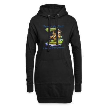 Es kann nur einer gewinnen - Hoodie-Kleid - Schwarz - Vorne