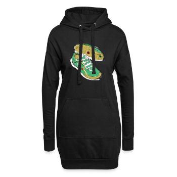 turnschuh RASTA - Hoodie-Kleid - Schwarz - Vorne