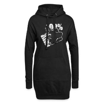 BORDER COLLIE 100 - Hoodie-Kleid - Schwarz - Vorne
