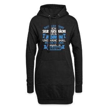 ADMIN - KOMPETENTE BERATUNG - Hoodie-Kleid - Schwarz - Vorne