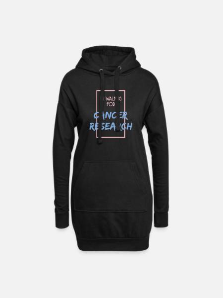 CANCER RESEARCH - Hoodie Dress - black