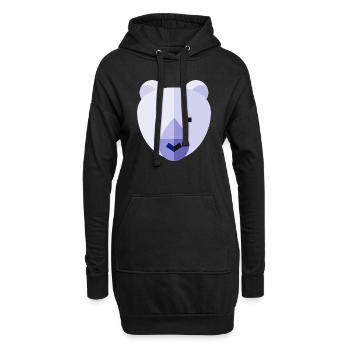 Eisbär - Hoodie-Kleid - Schwarz - Vorne