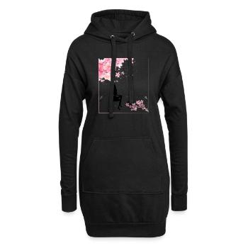 Paris - Hoodie-Kleid - Schwarz - Vorne