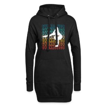 Gymnastique Sports Gymnastique Danse Gymnaste Danse - Sweat-shirt à capuche long Femme - noir - Devant