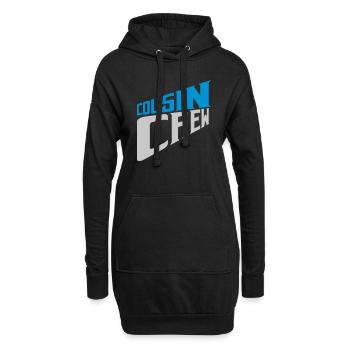 Team Logo Cousin Crew - Hoodie-Kleid - Schwarz - Vorne