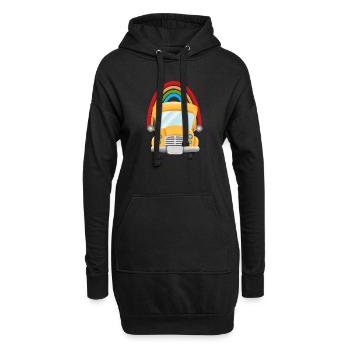 School Bus - Hoodie Dress - black - Front