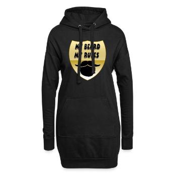Bart - Hoodie-Kleid - Schwarz - Vorne