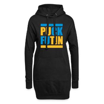 Conception du logo Puck Futin - Sweat-shirt à capuche long Femme - noir - Devant