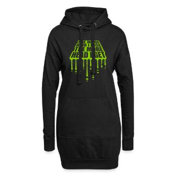 J’ai plus de tête - Sweat-shirt à capuche long Femme - noir - Devant