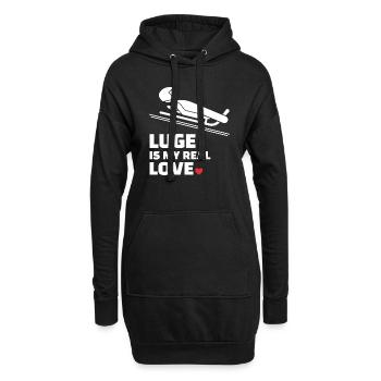 Ich Liebe Clean - Hoodie-Kleid - Schwarz - Vorne