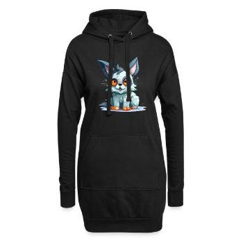 Blougo le streum - Sweat-shirt à capuche long Femme - noir - Devant