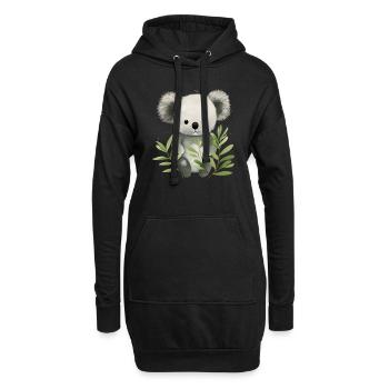Charme câlin Cub : Bébé Koala Tee - Sweat-shirt à capuche long Femme - noir - Devant