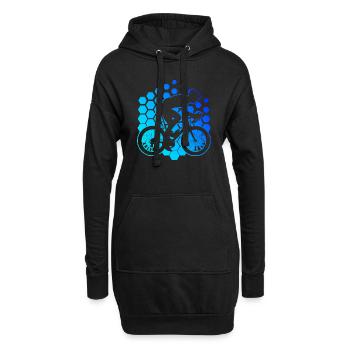 Vélo de route Vélo de route Cyclisme de route Cycliste de route - Sweat-shirt à capuche long Femme - noir - Devant