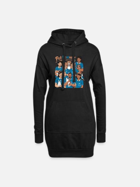 Second Chance Heroes Freiwillige zur Rettung von Haustieren - Hoodie-Kleid - Schwarz