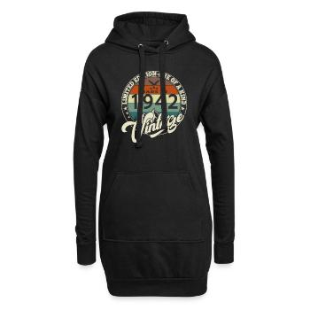 Vintage 1942 meilleur de 1942 - annif 83 ans - Sweat-shirt à capuche long Femme - noir - Devant