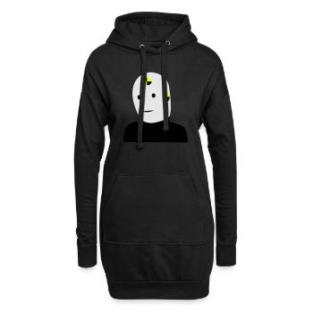 Dummy - Hoodie-Kleid - Schwarz - Vorne