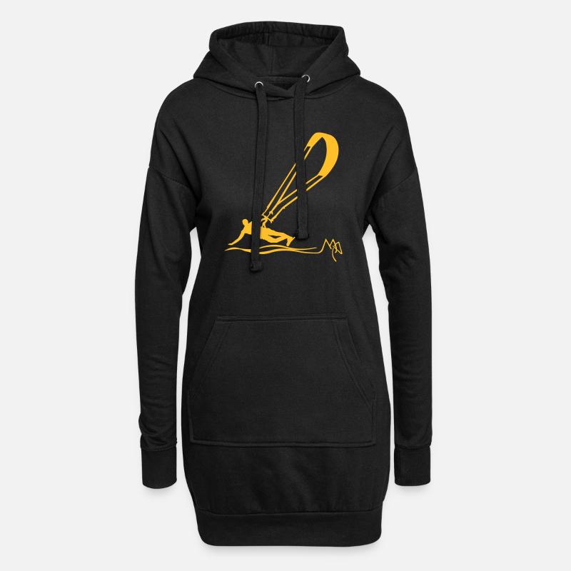 Kiter - Hoodie-Kleid - Schwarz