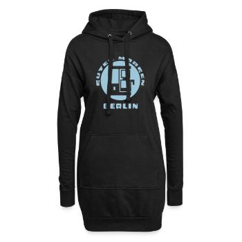 Berlin Guten Morgen Kaffeetasse - Hoodie-Kleid - Schwarz - Vorne