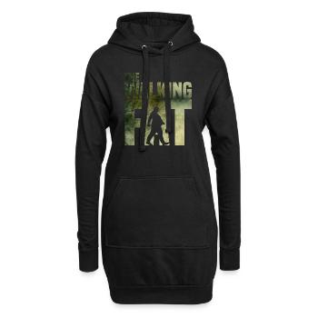 The walking fat - Zombie - Fett - Adipös - Dick - Sweat-shirt à capuche long Femme - noir - Devant