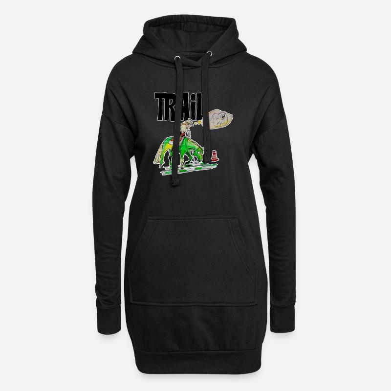 Trail - Sweat-shirt à capuche long Femme - noir