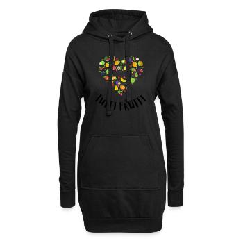 TUTTI FRUTTI - Sweat-shirt à capuche long Femme - noir - Devant