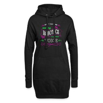 joke awesome statement present fun - Hoodie-Kleid - Schwarz - Vorne