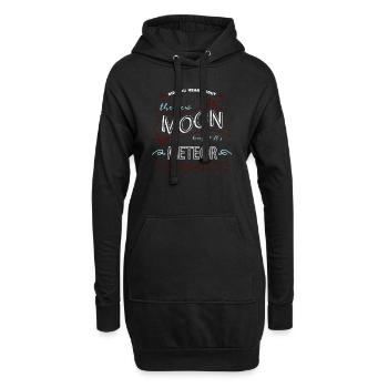 quote earth gift idea funny quote astronomy tshirt - Hoodie-Kleid - Schwarz - Vorne
