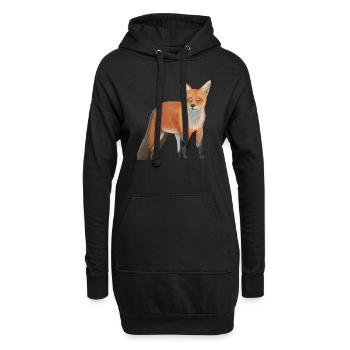 kleiner Fuchs - Hoodie-Kleid - Schwarz - Vorne